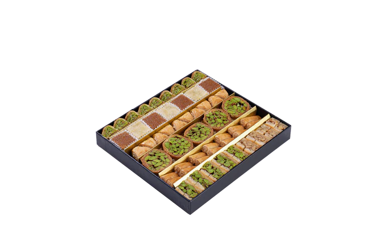 Mixed Baklava Bites Filled with Mixed Nuts